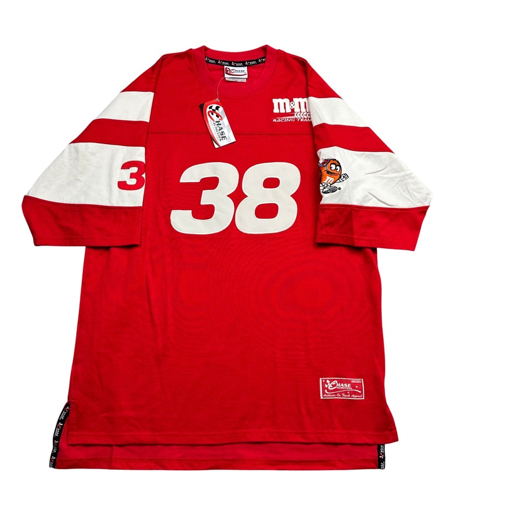 Chase Authentics Elliott Sadler #38 M&Ms Racing NASCAR Jersey Mens Large Red NWT